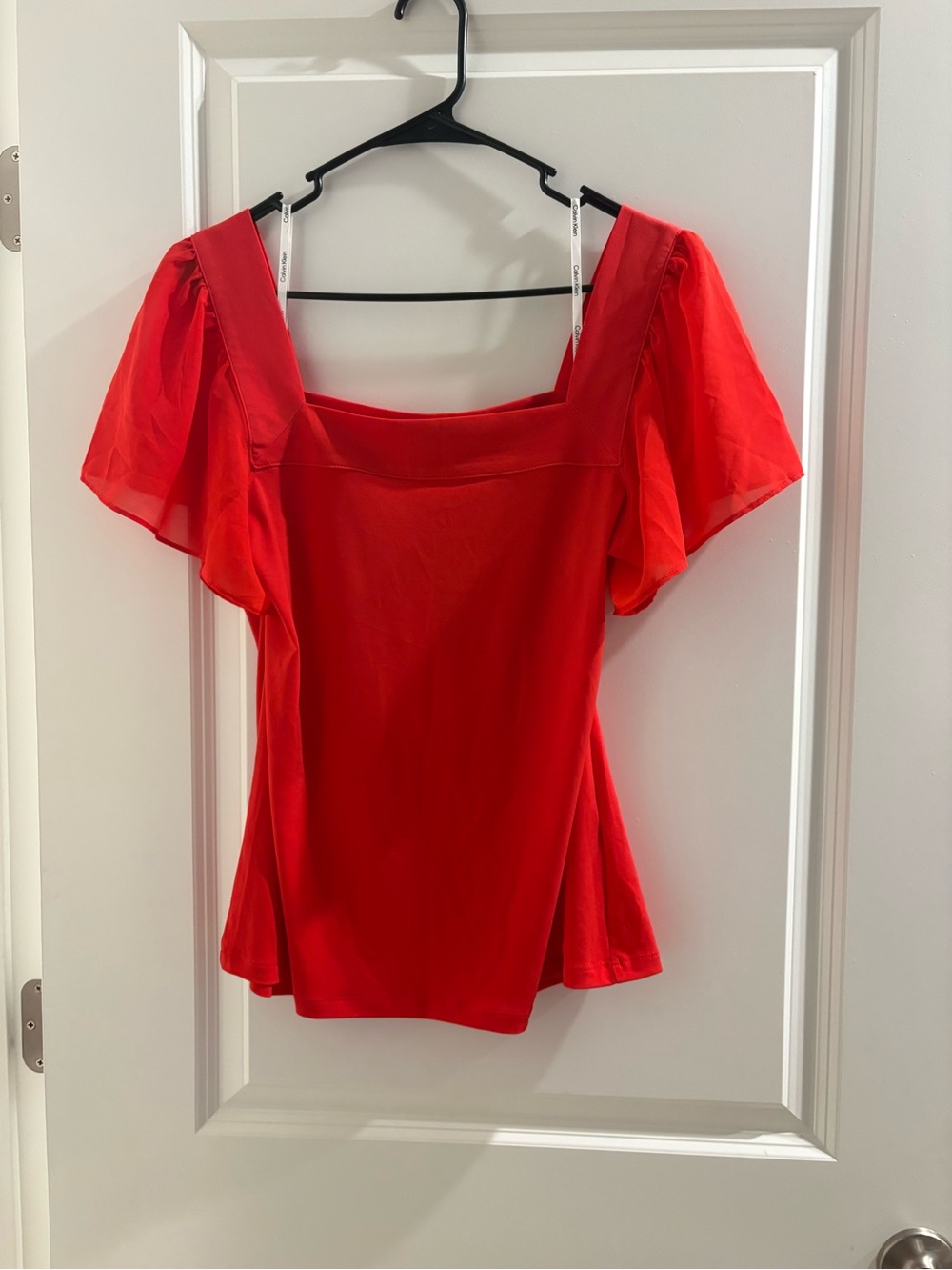 Calvin Klein Square neck line blouse- M